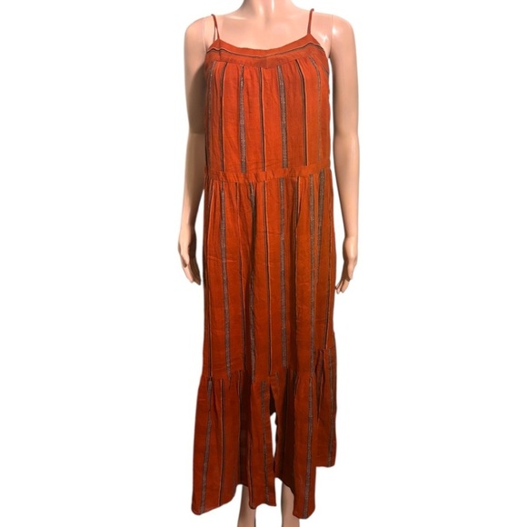 BA & Sh Women’s Kyo Tiered Stripped Cotton Maxi Dress - Picture 4 of 16